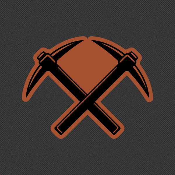 Pioneers Miners Leatherette Hat Patch