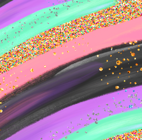 Glitter Rainbow Brush Stroke Sublimation Transfer