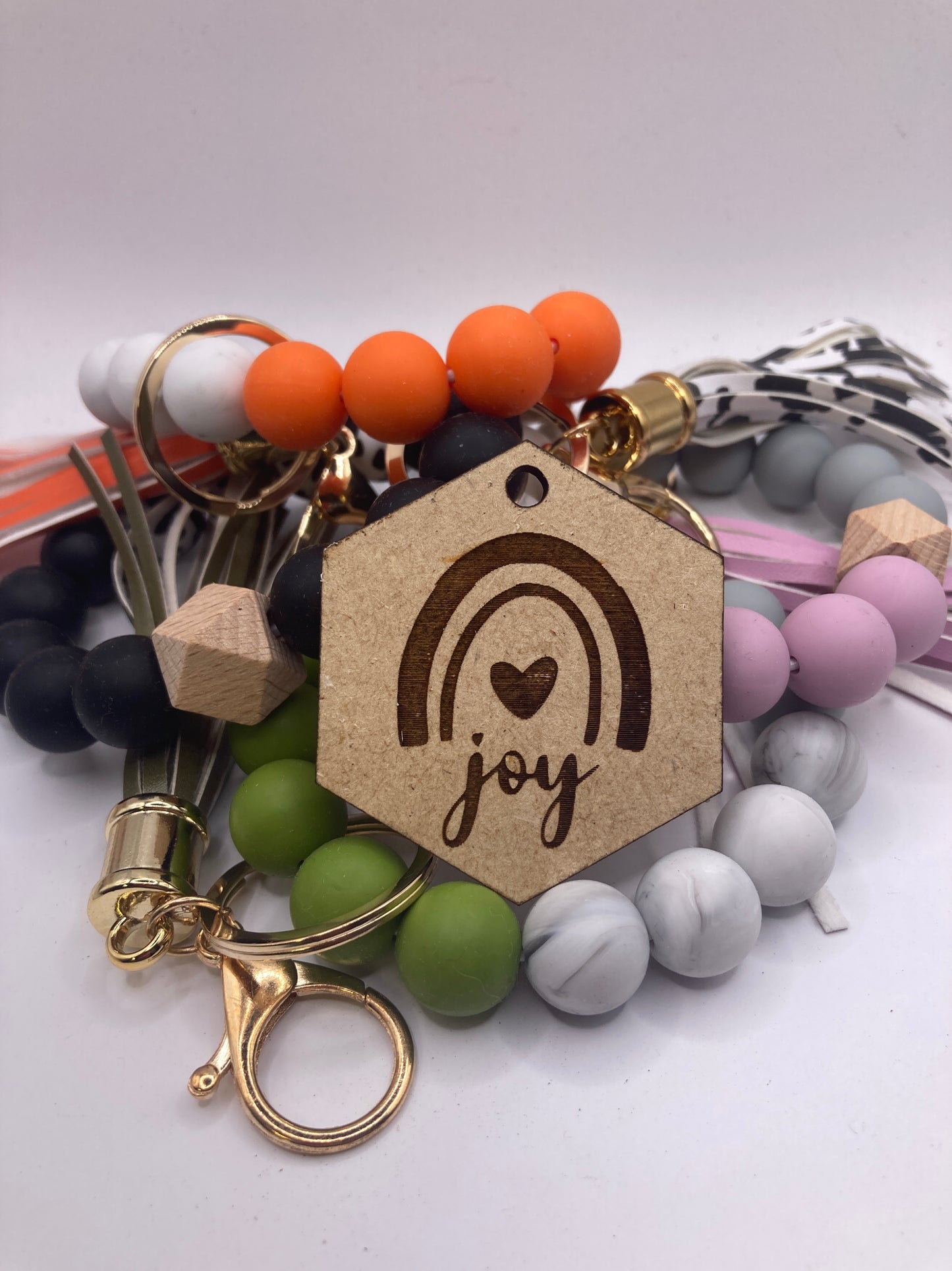 Joy Rainbow Wooden Accessory Token