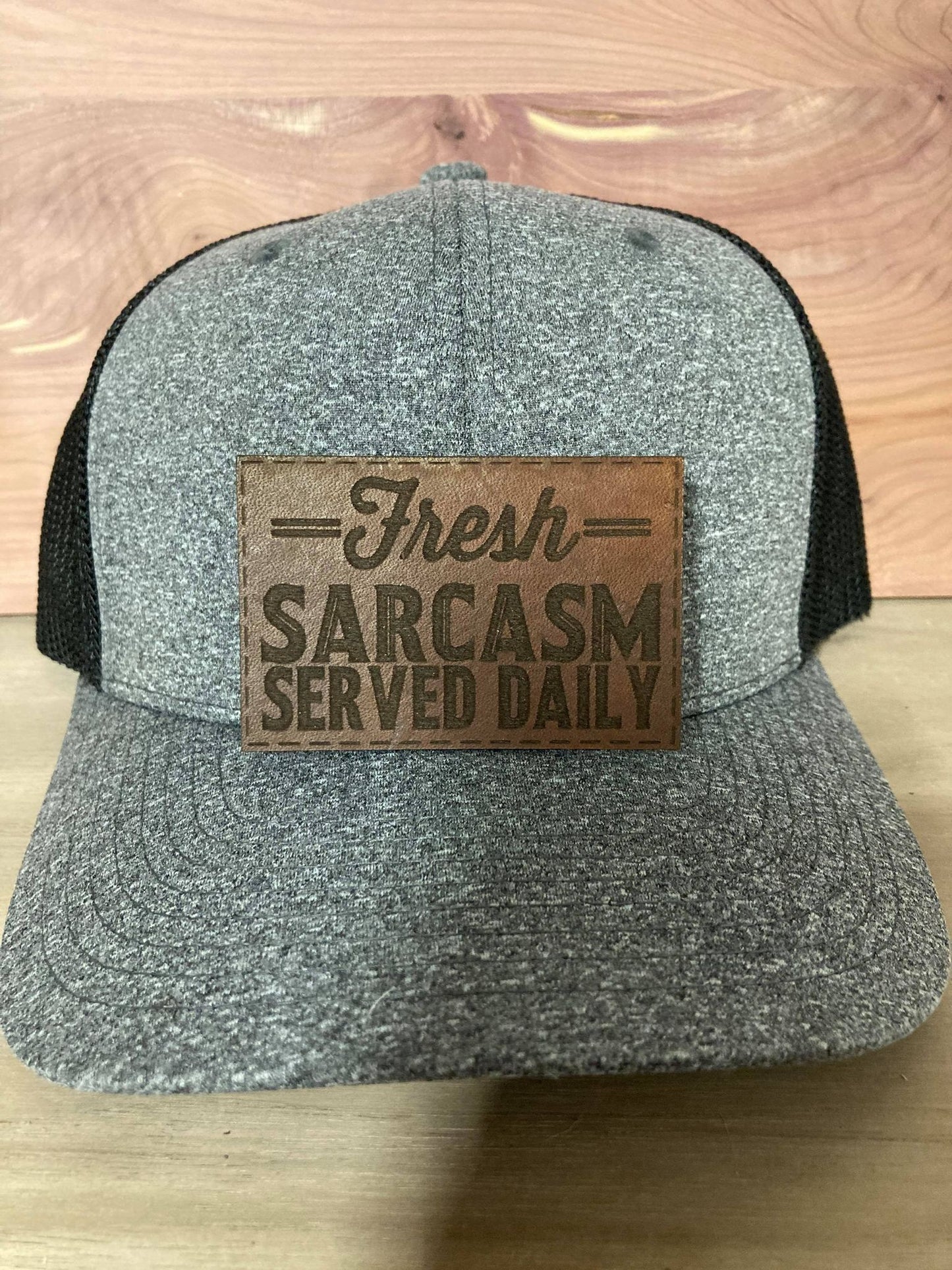 Fresh Sarcasm Leatherette Hat Patch