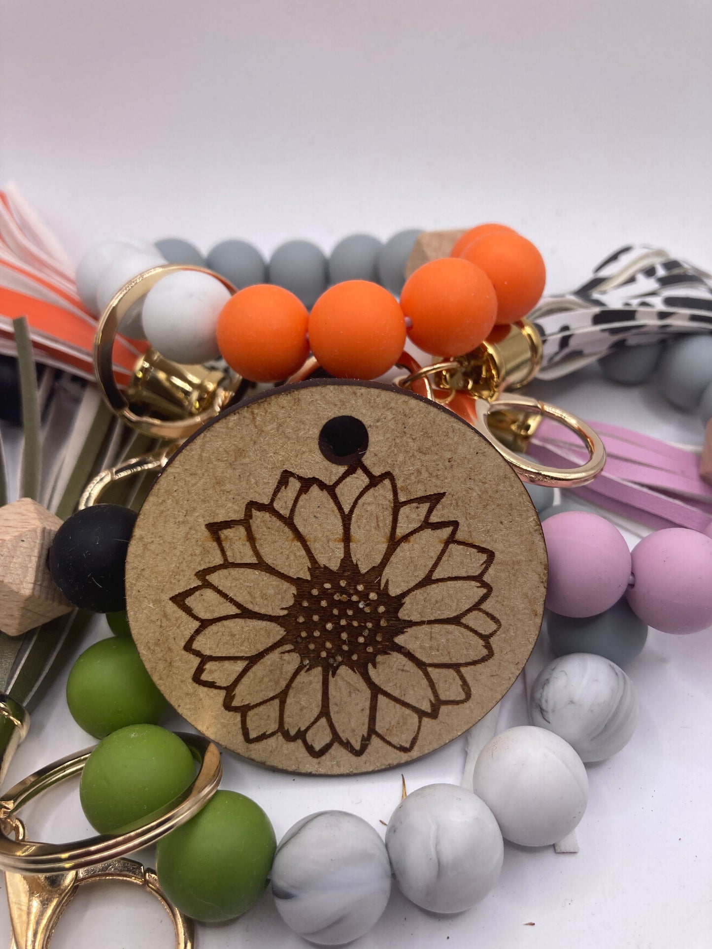 Sunflower Wooden Accessory Token
