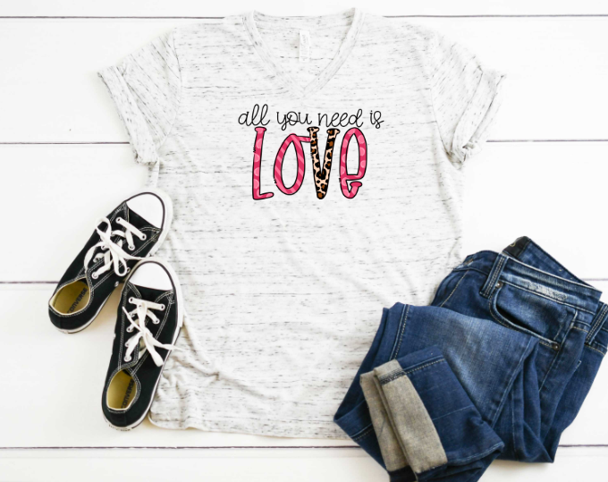 All You Need Is Love Sublimation Transfer