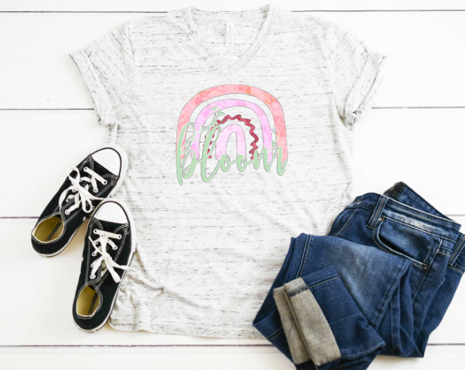 Bloom Rainbow Sublimation Transfer