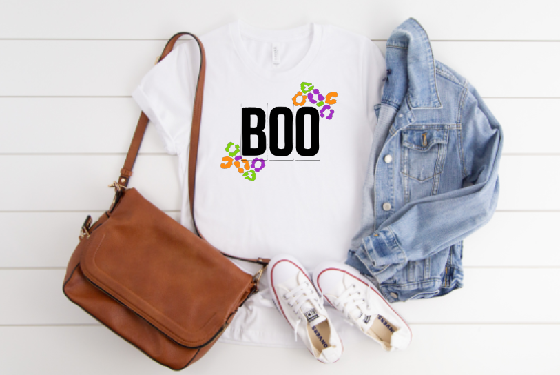 Boo Leopard Sublimation Transfer
