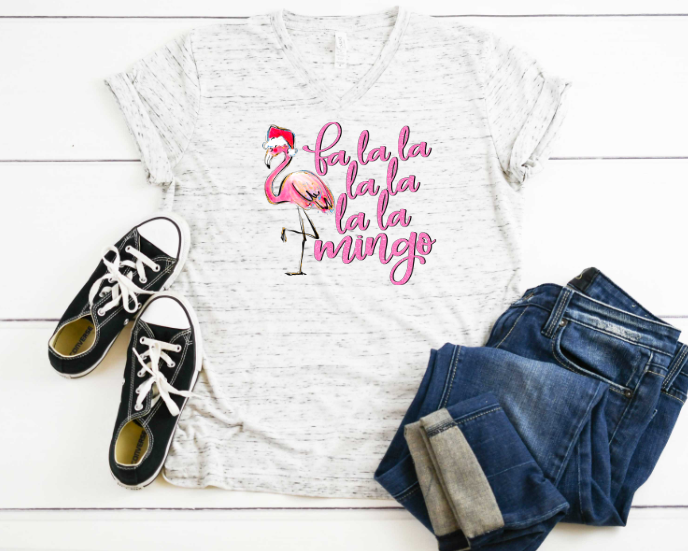 Christmas Flamingo Sublimation Transfer