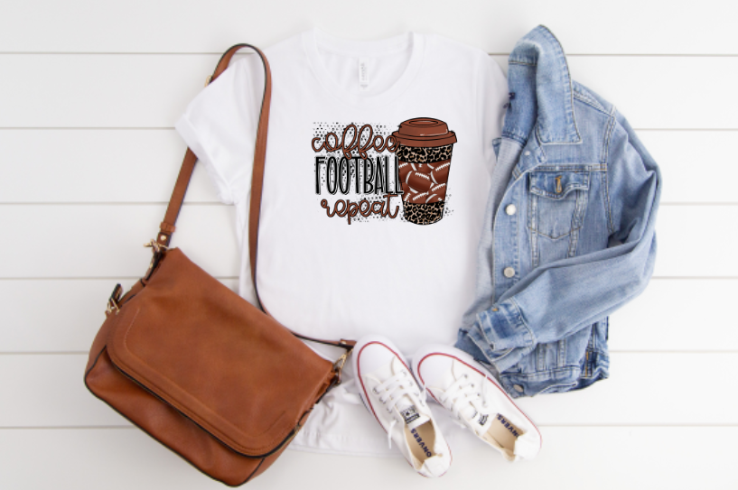 Coffee Football Repeat Sublimation Transfer