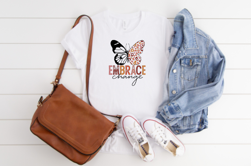 Embrace Change Butterfly Sublimation Transfer