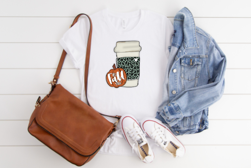 it's Fall YALL coffee cup Sublimation Transfer