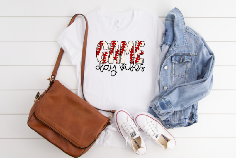 Game Day Vibes Baseball Sublimation Transfer