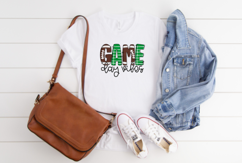 Game Day Vibes Football Sublimation Transfer