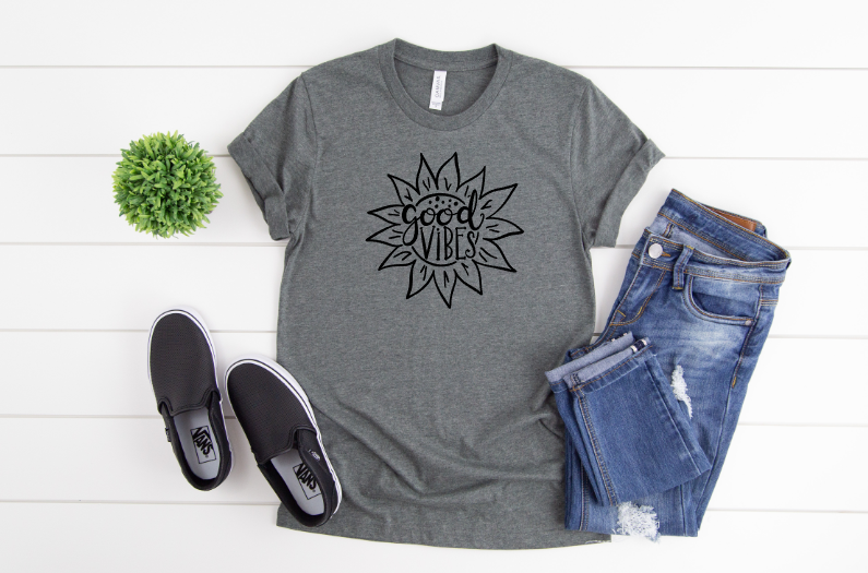 Good Vibes Sunflower Transfer