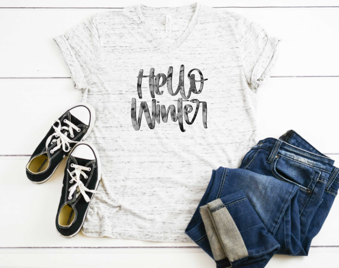 Hello Winter Sublimation Transfer