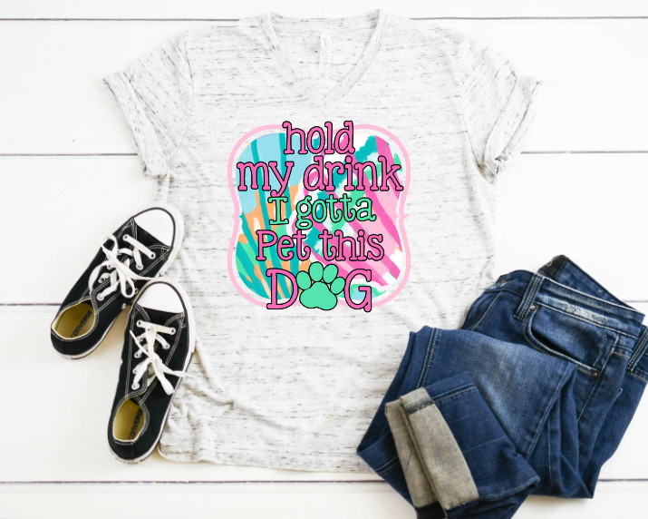Pet This Dog Sublimation Transfer