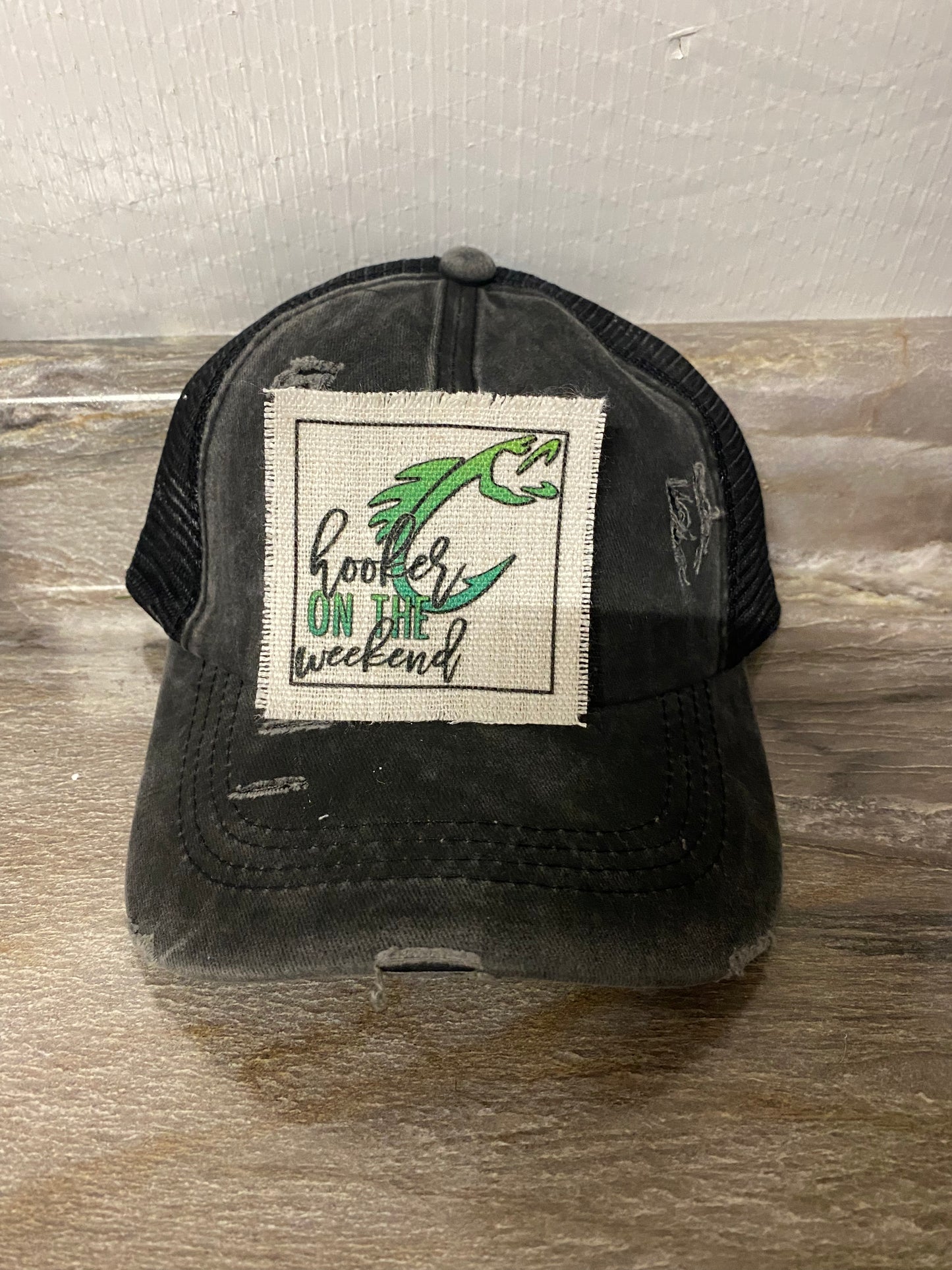 Hooker On The Weekend Hat Patch