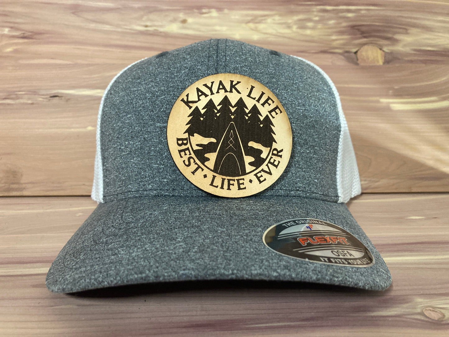 Kayak Life Leatherette Hat Patch