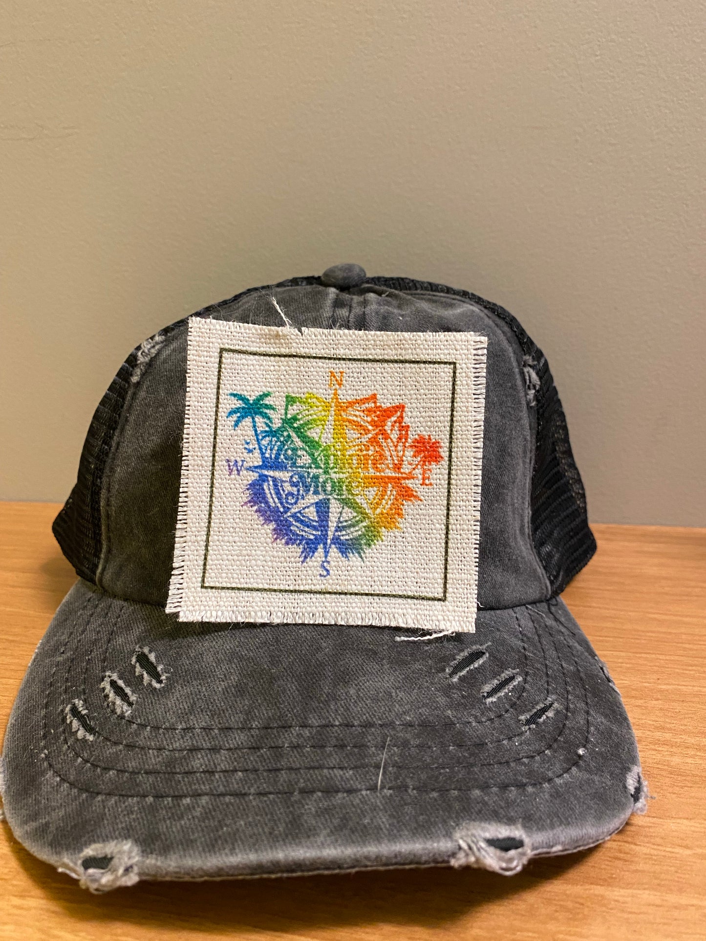 Explore More Rainbow Compass Hat Patch