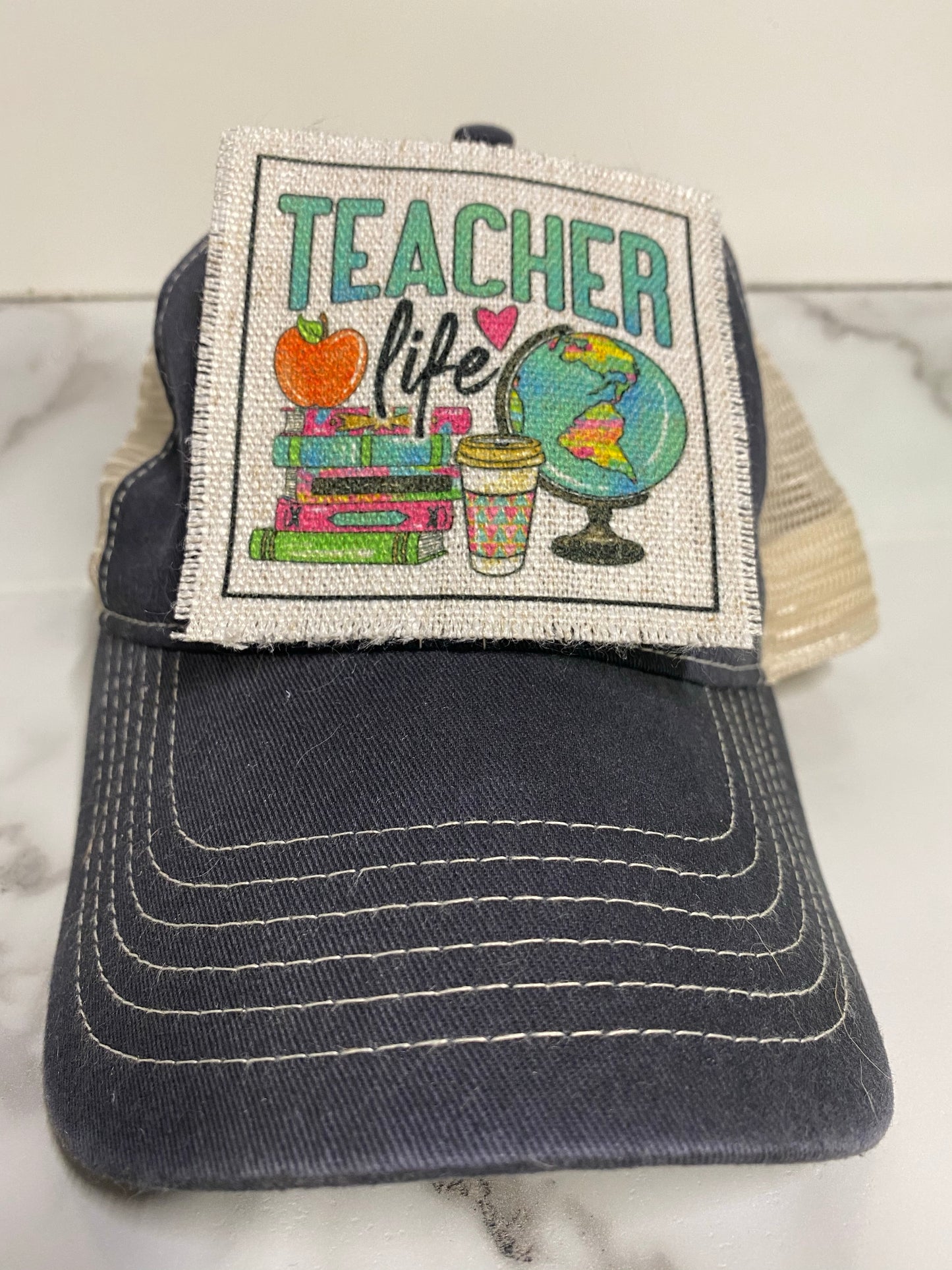 Teacher Life Hat Patch