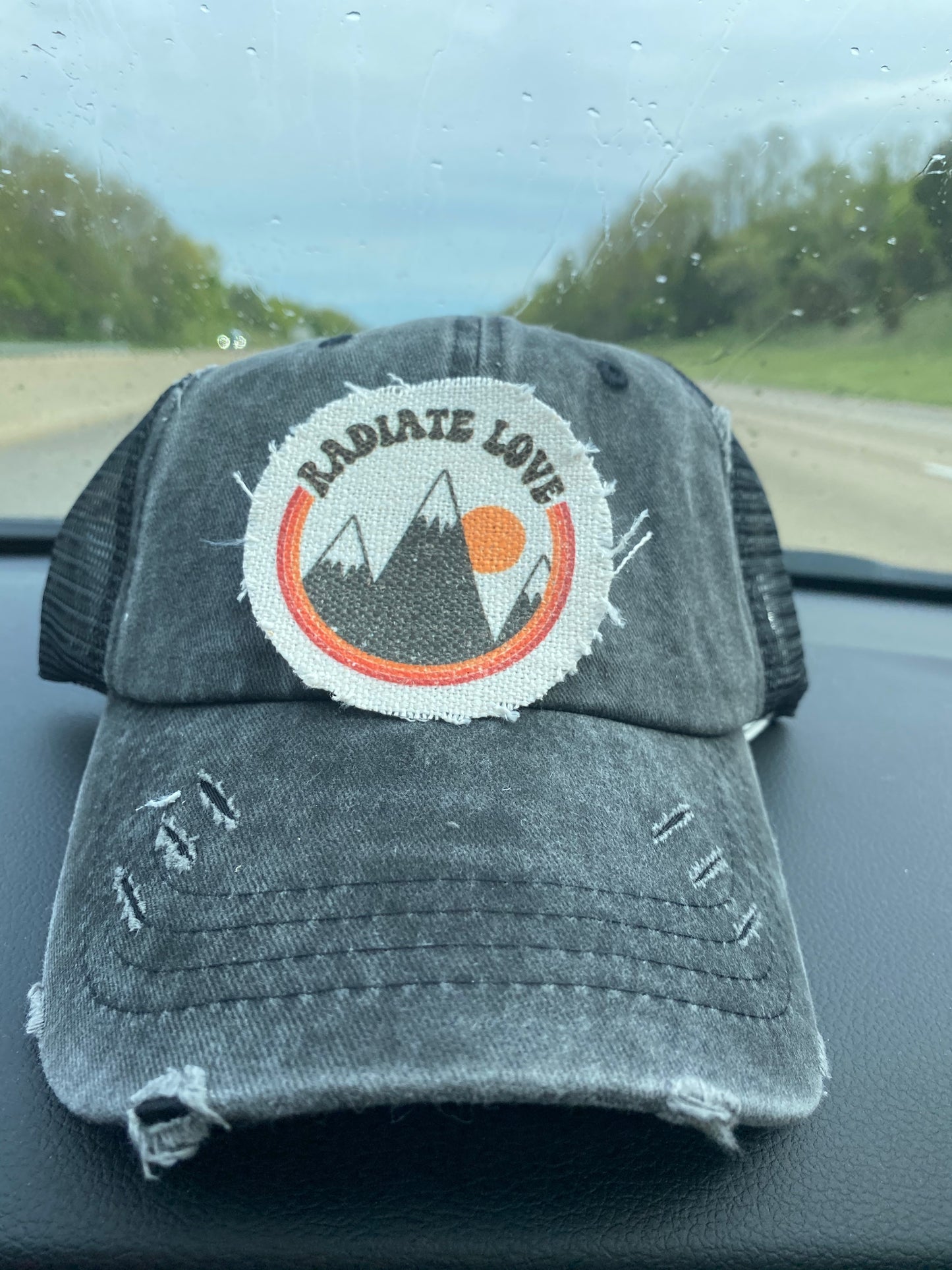 Radiate Love Hat Patch