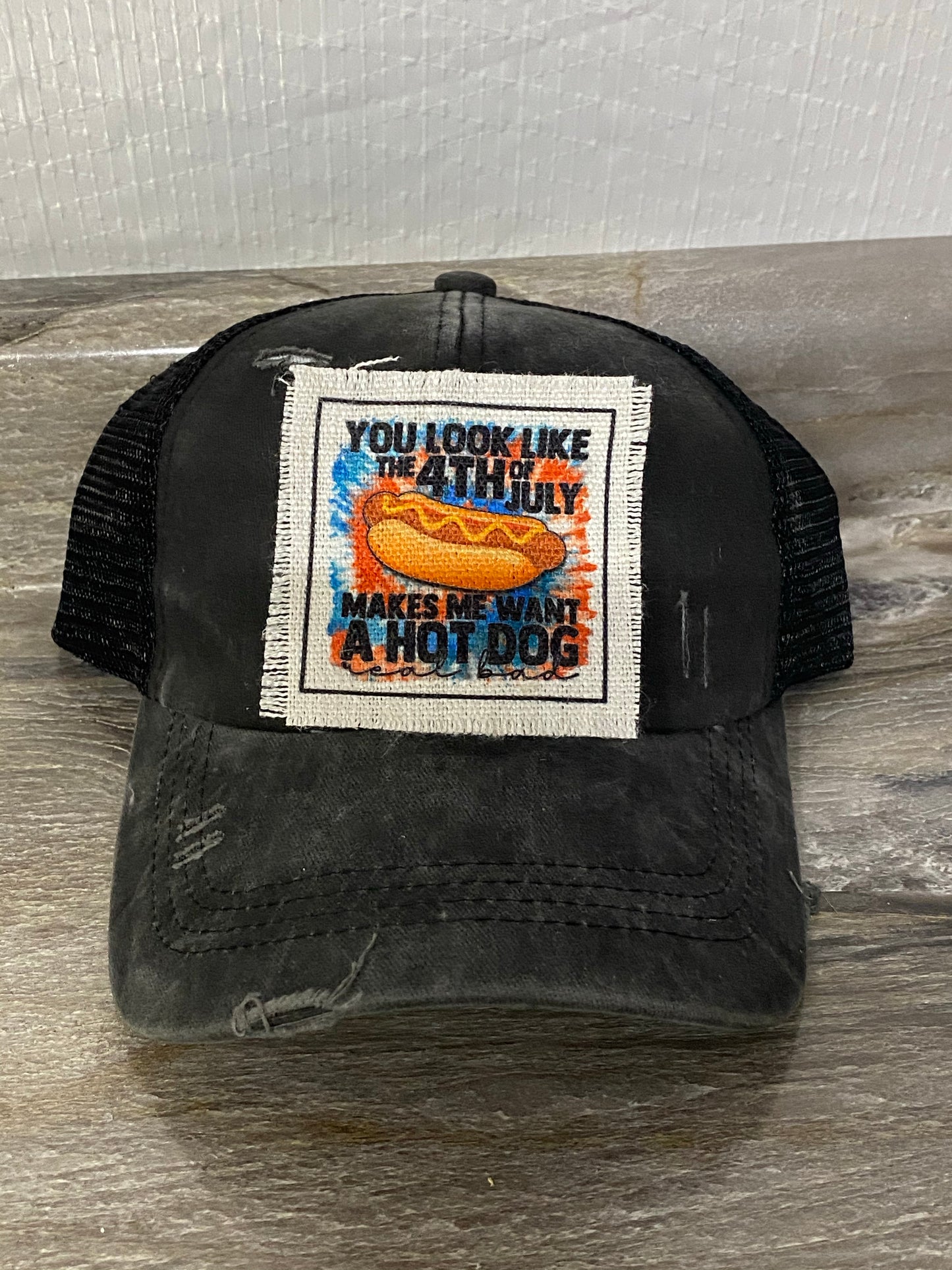 You Look Like a Hot Dog Hat Patch