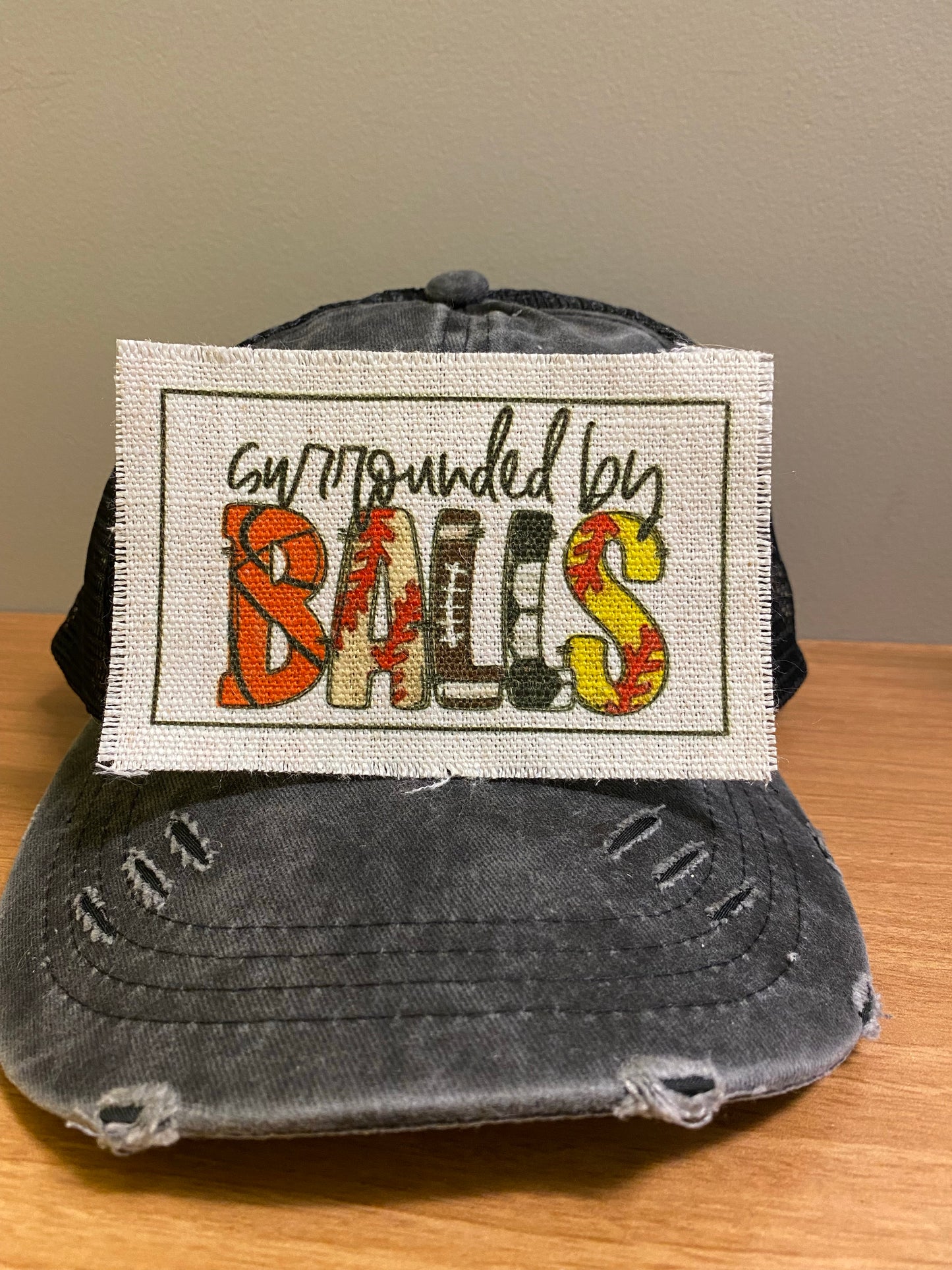 Surround By Balls Hat Patch