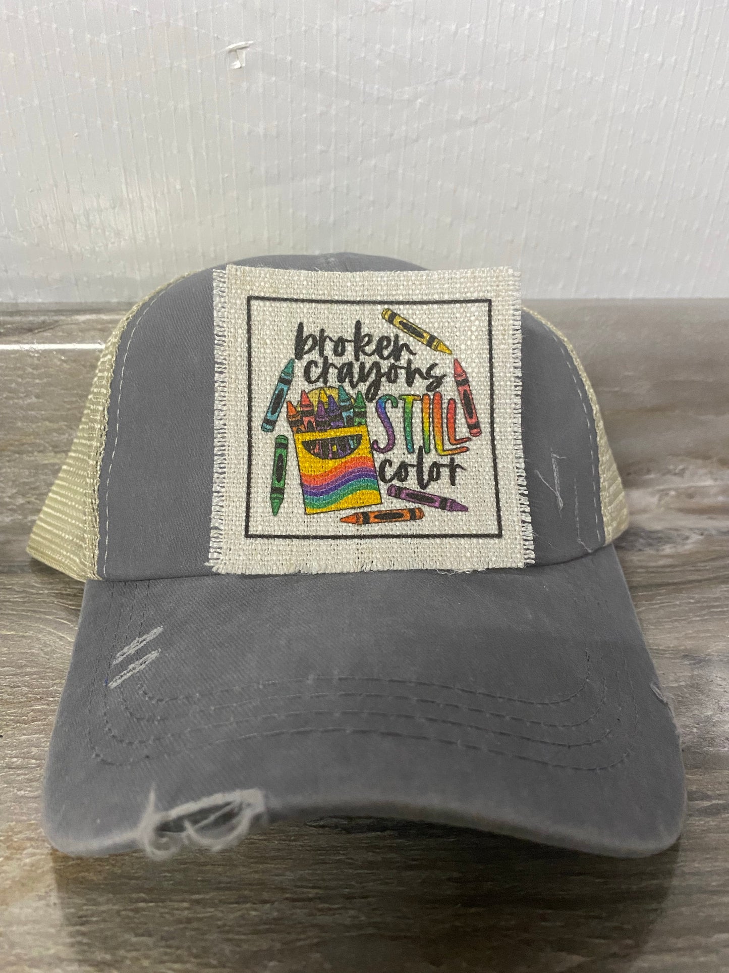 Broken Crayons Still Color Hat Patch
