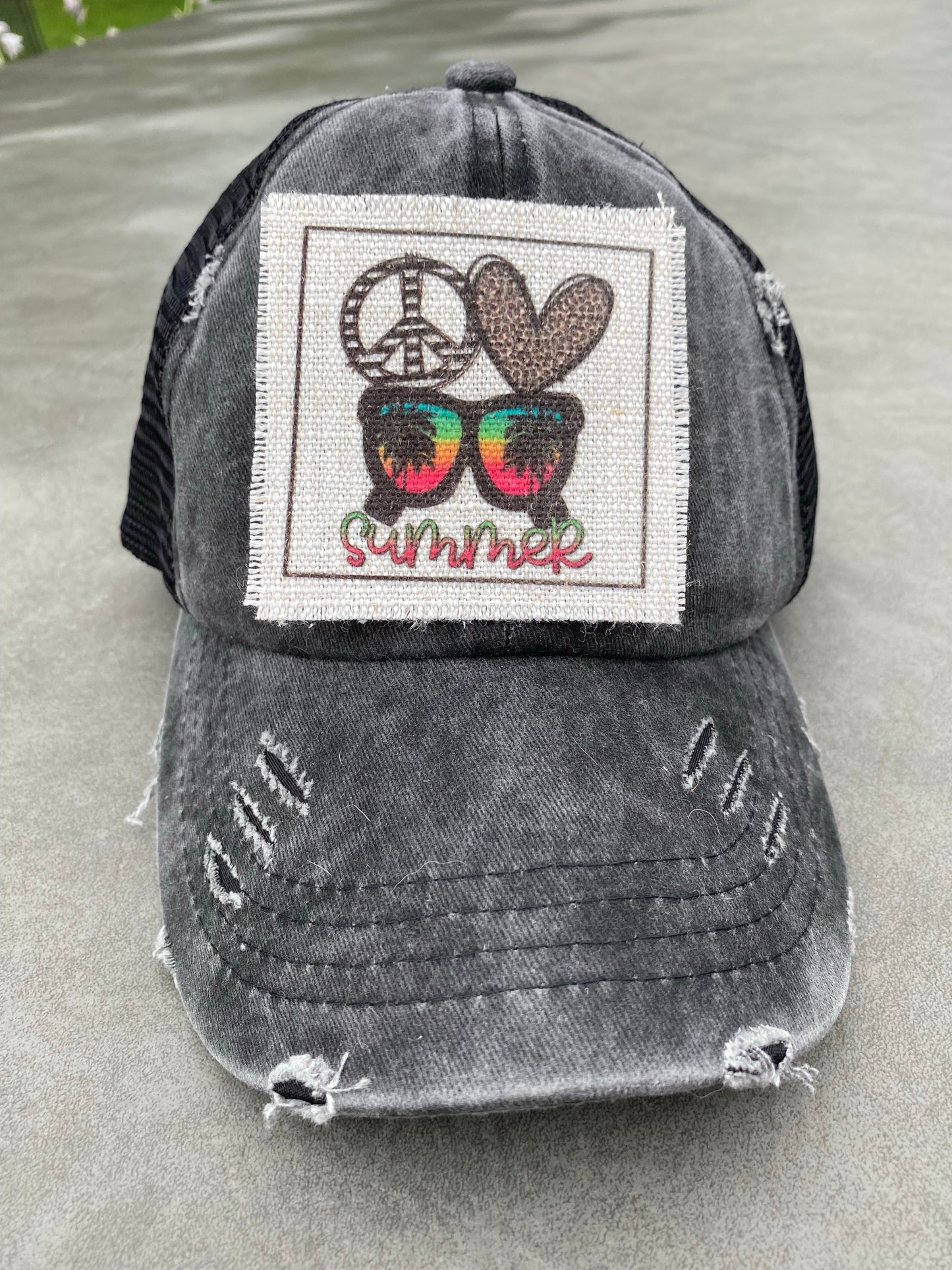 Peace Love Summer Hat Patch