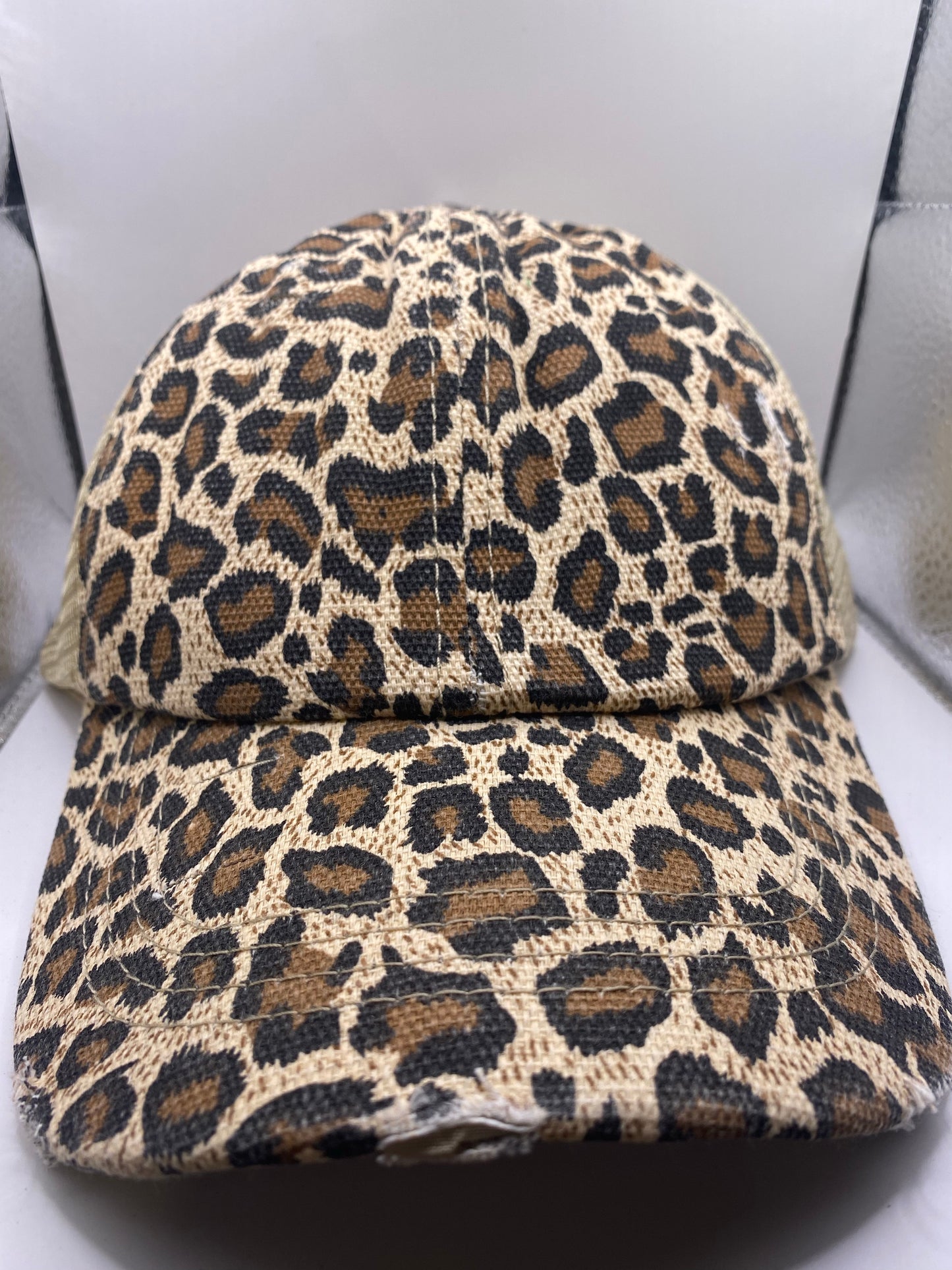 Solid Color Pony Tail Criss Cross Hats