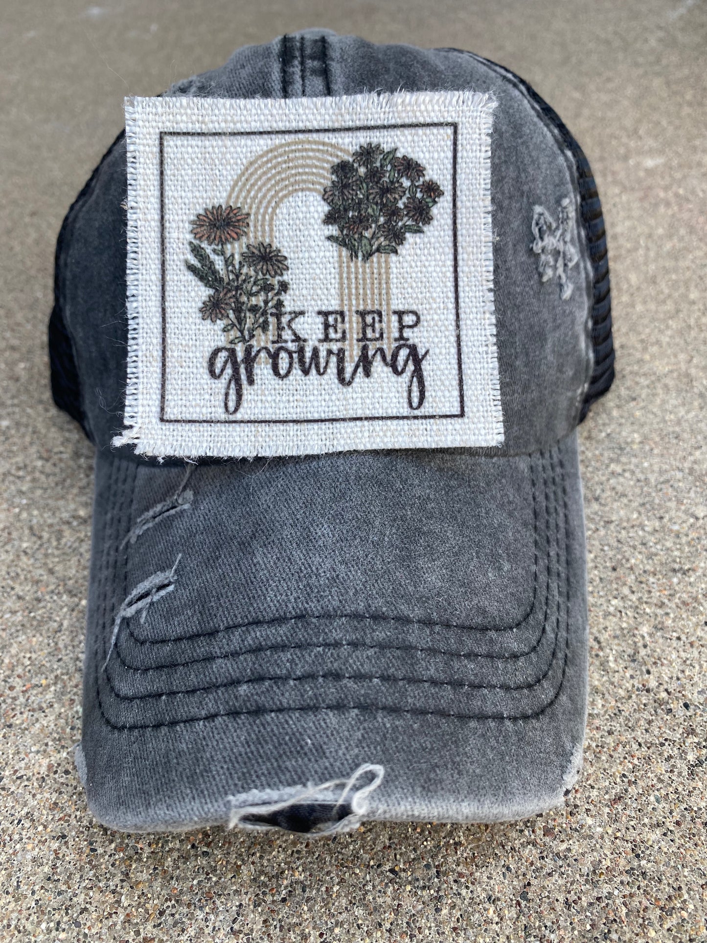 Keep Growing Rainbow Hat Patch