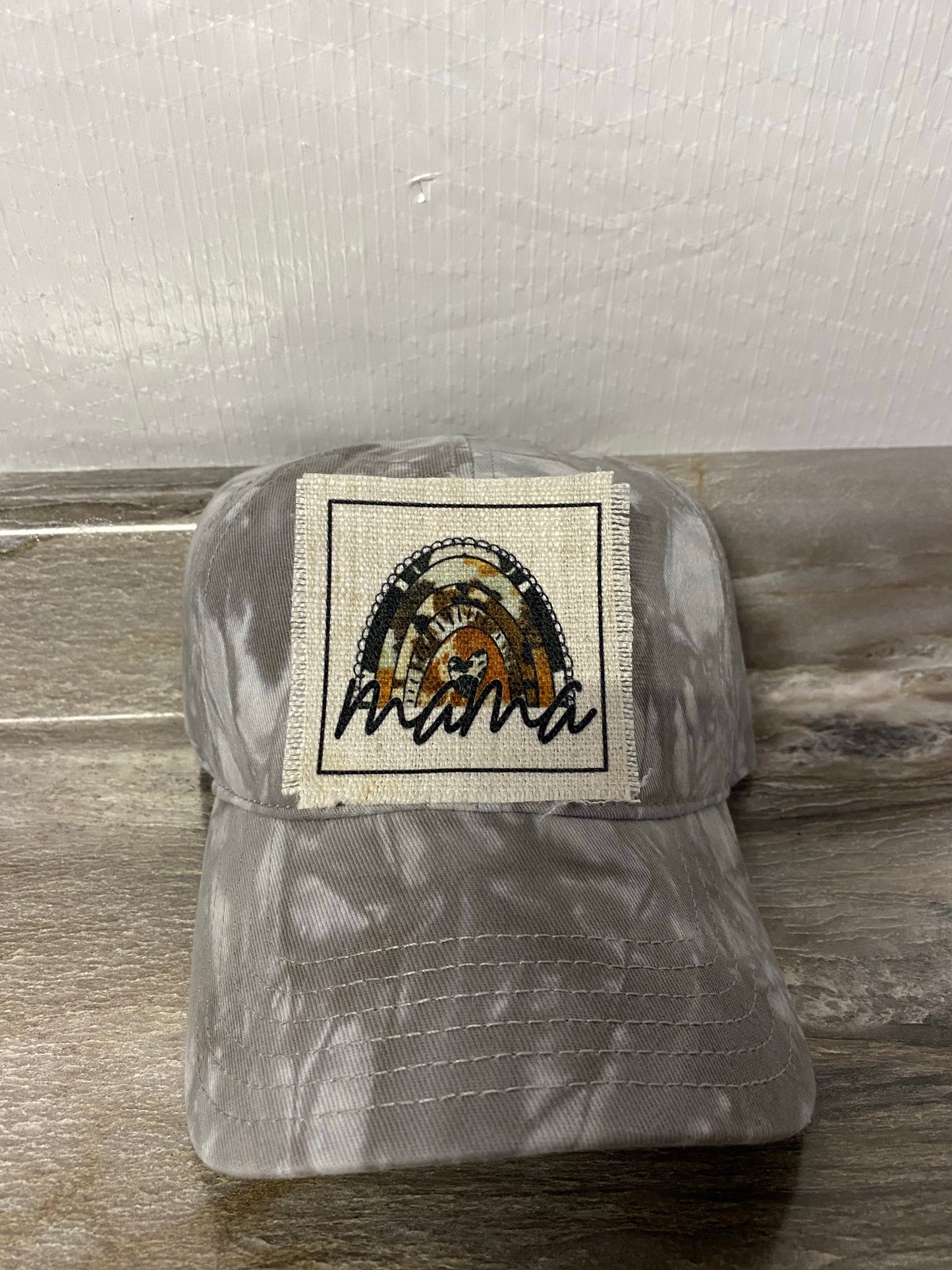 Mama Rainbow Western Hat Patch