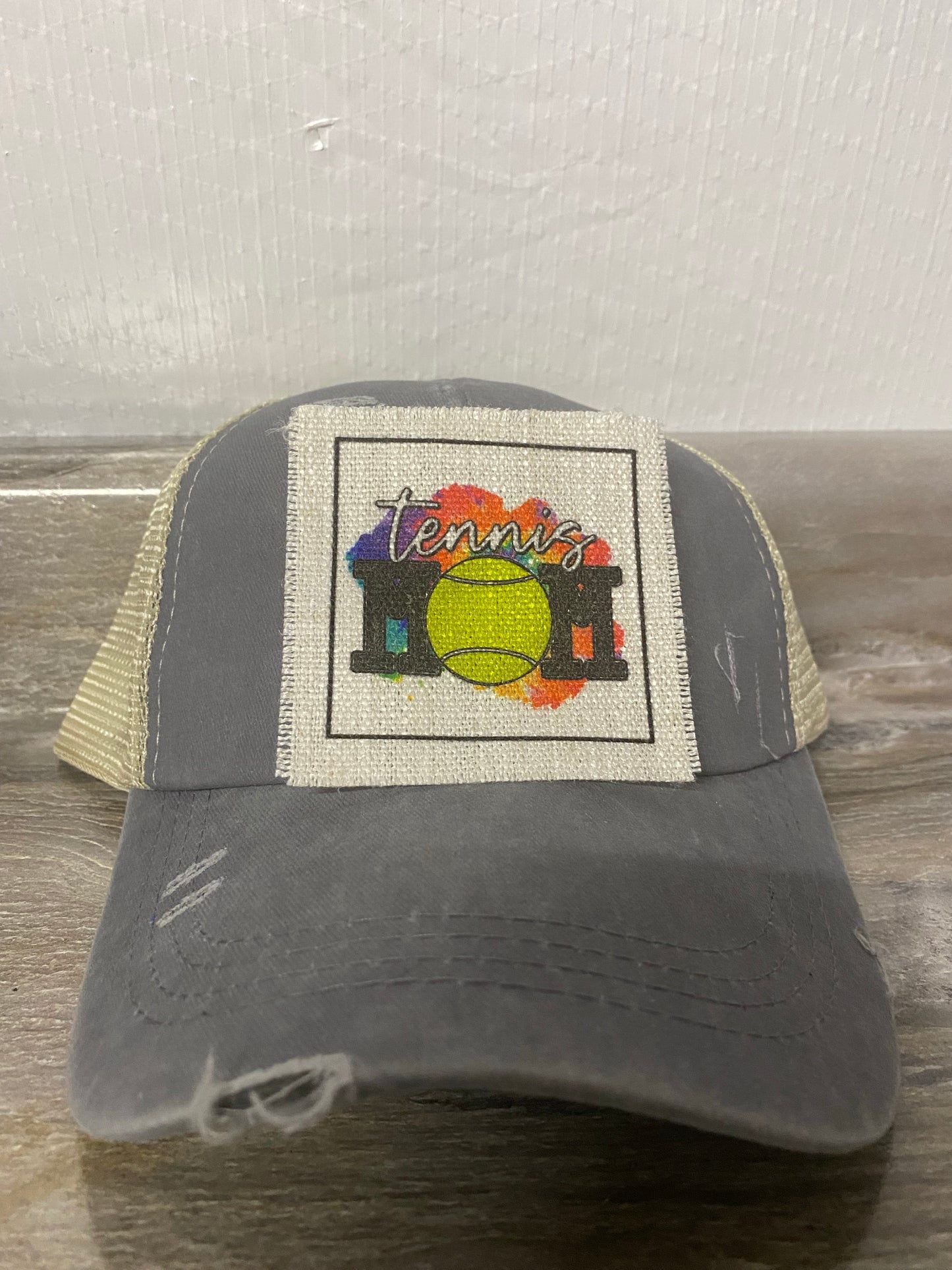 Tennis Mom Tie Dye Hat Patch