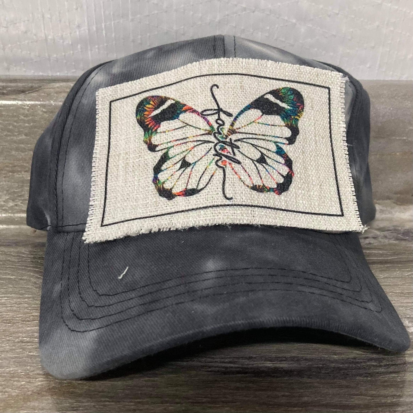Faith Butterfly Hat Patch