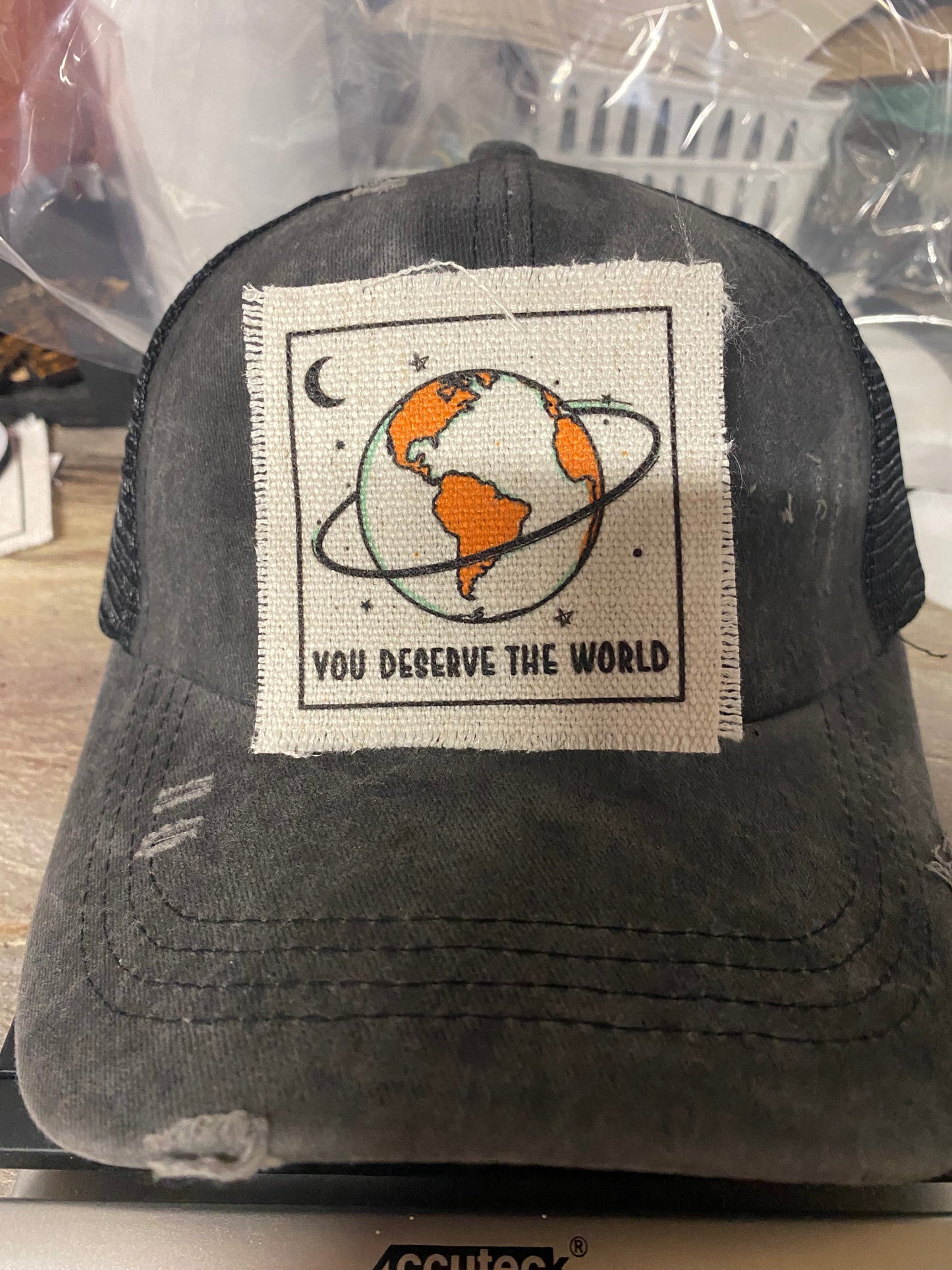 You Deserve The World Hat Patch