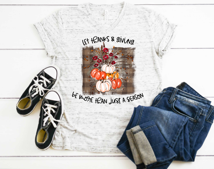 Lets Thank & Giving Sublimation Transfer