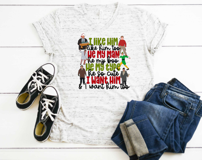 I Like Him He My Man Sublimation Transfer