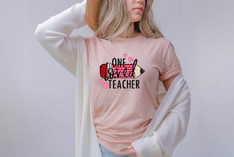 One Loved Teacher Pencil Sublimation Transfer