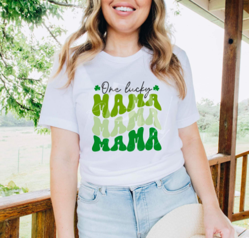 One Lucky Mama DTF Print