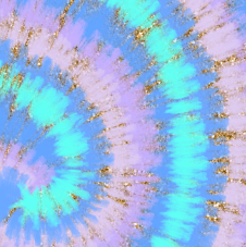 Blue Glitter Swirl Sublimation Transfer