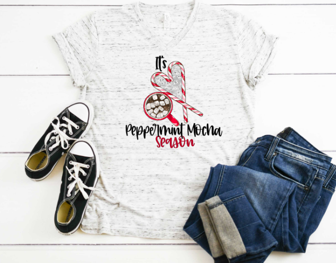 Peppermint Mocha Sublimation Transfer