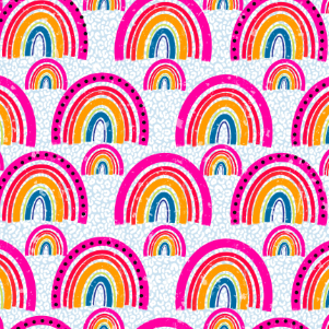 Bright Rainbow Sublimation Transfer