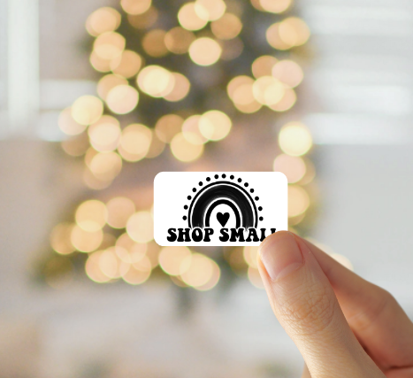 Shop Small with Rainbow Thermal Sticker Set