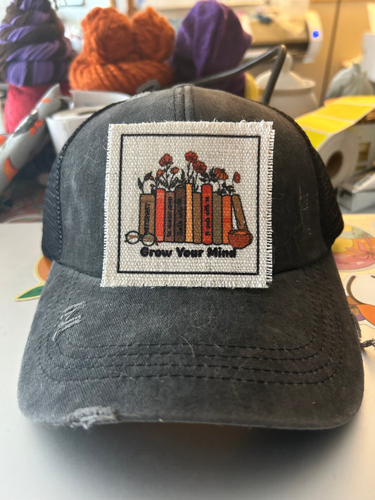 Grow Your Mind Book Set Hat Patch