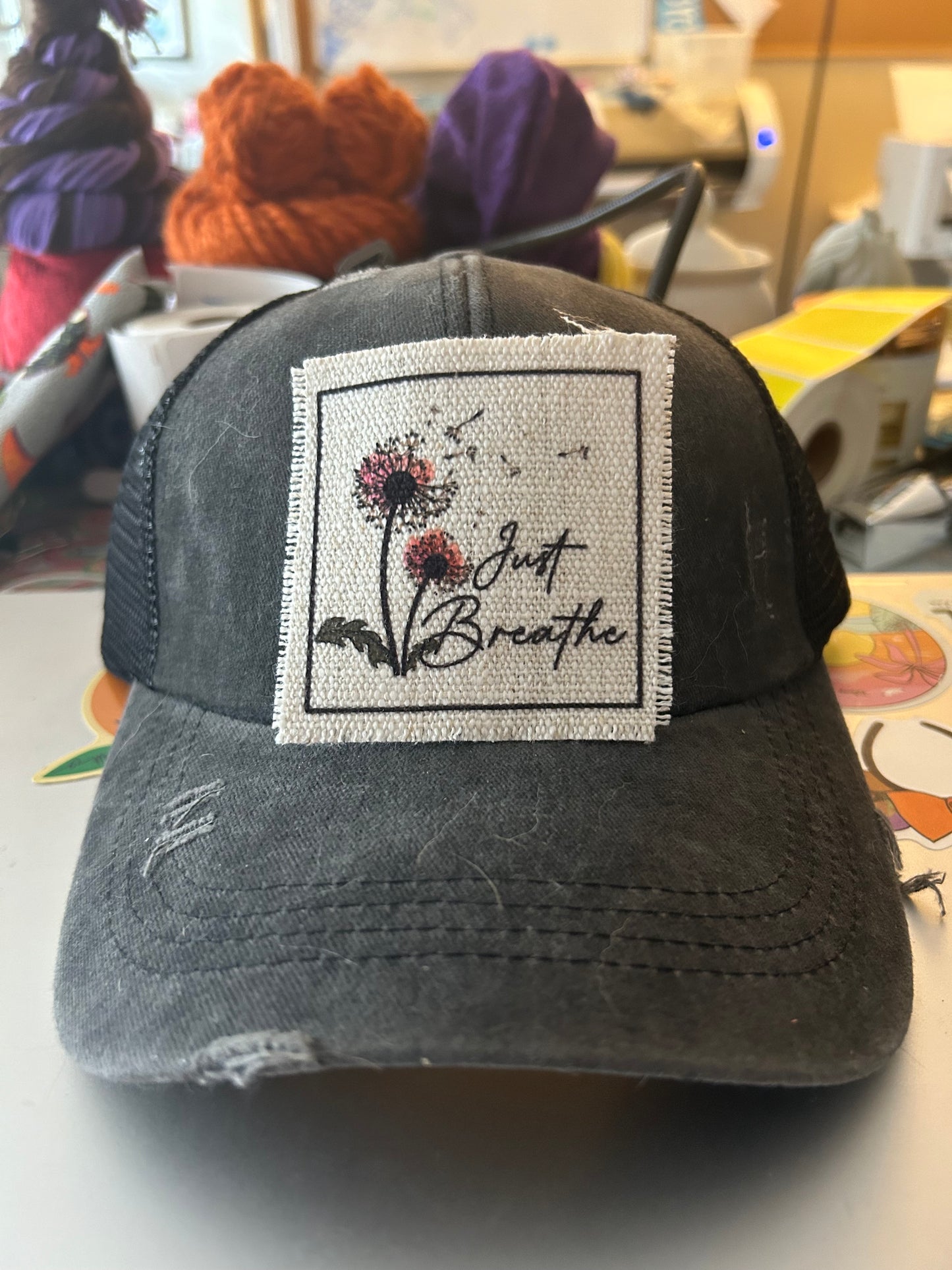 Just Breathe Dandelion Hat Patch