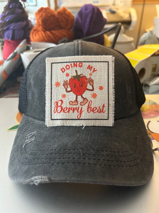Doing My Berry Best Hat Patch
