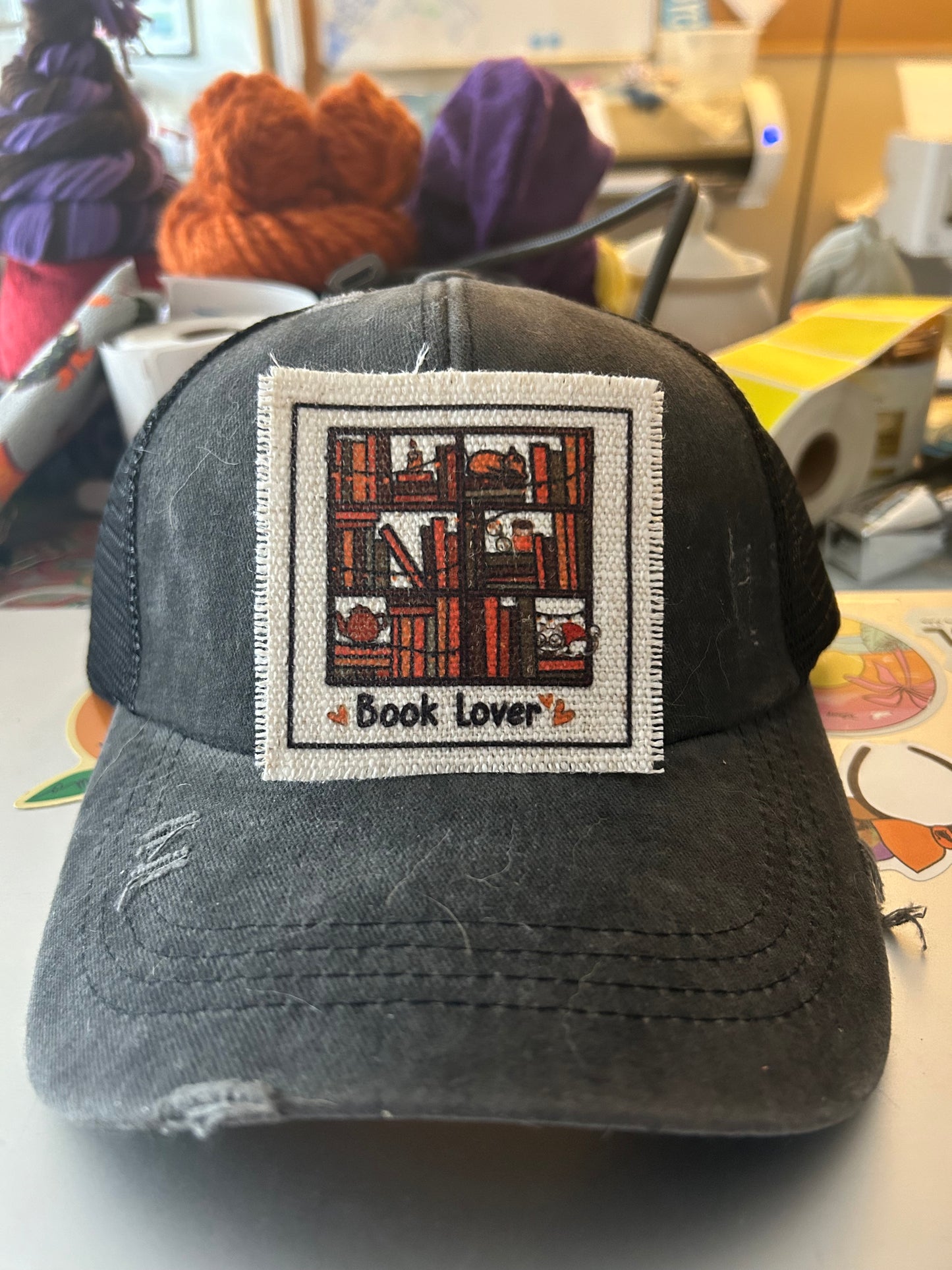 Book Lover Hat Patch