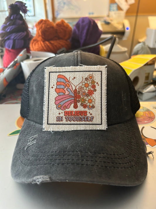 Believe In Yourself Butterfly Hat Patch
