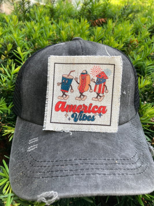 America Vibes Hat Patch