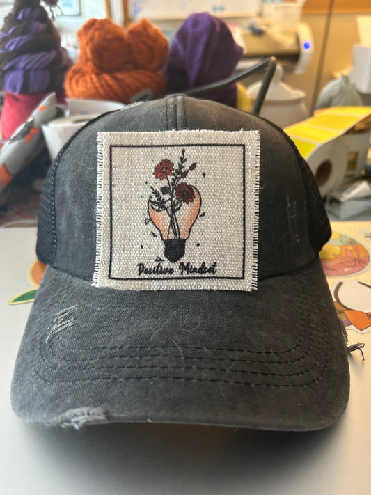 Positive Mindset Lightbulb Hat Patch