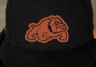 Bulldog Full 1 Leatherette Hat Patch