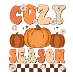 Cozy Season With Pumpkins Hat Patch