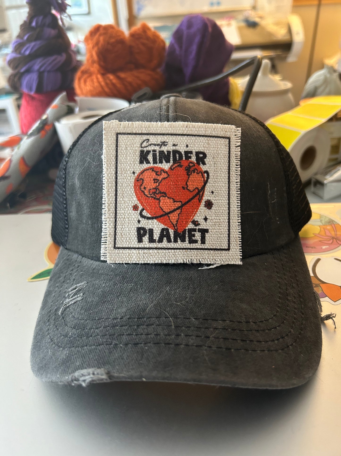 Create A Kinder Planet Hat Patch